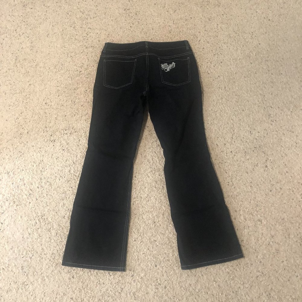 Harley Davidson Womens Bootcut Jean Black Size 10
